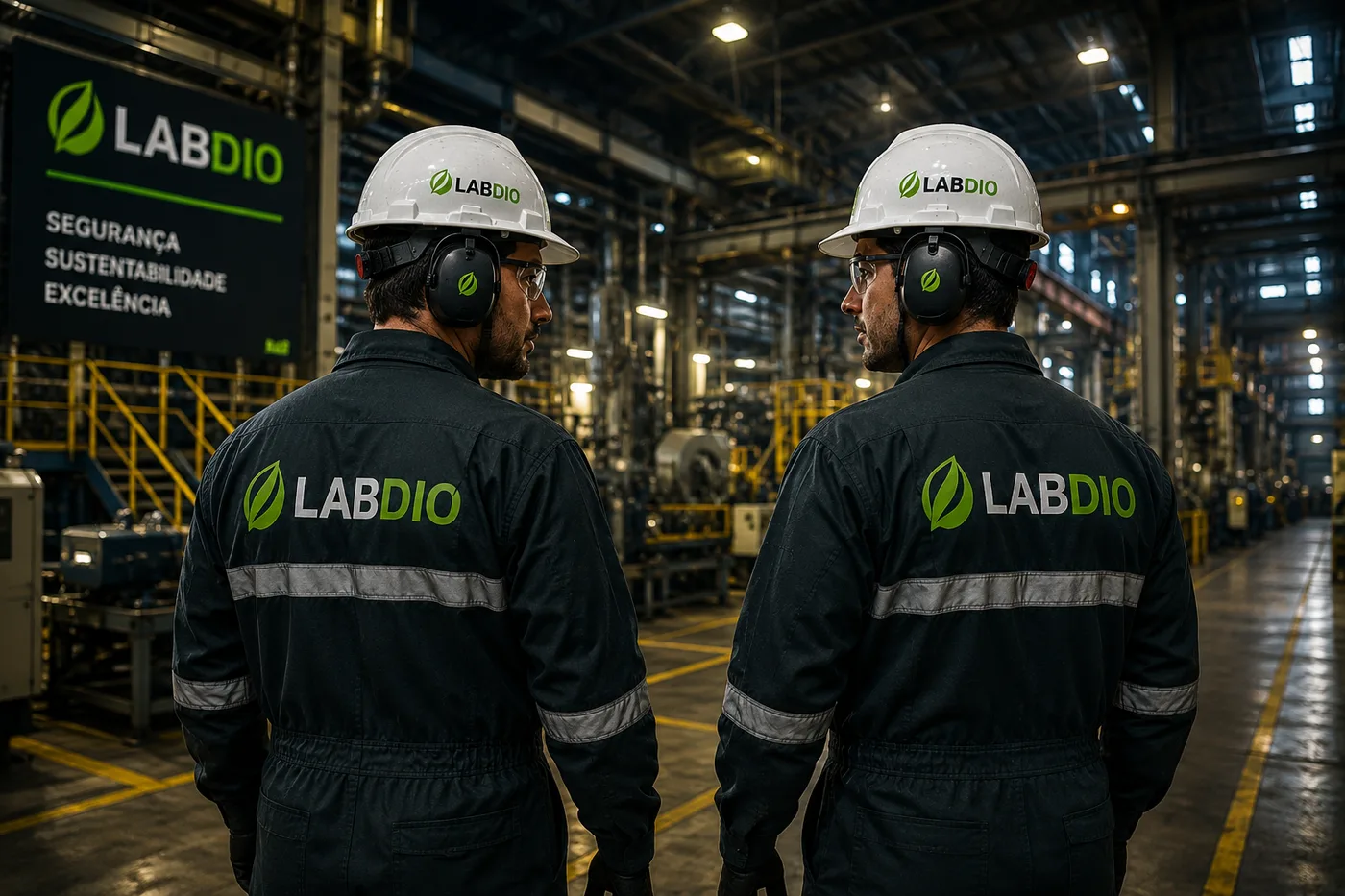 LABDIO professionals in an industrial environment